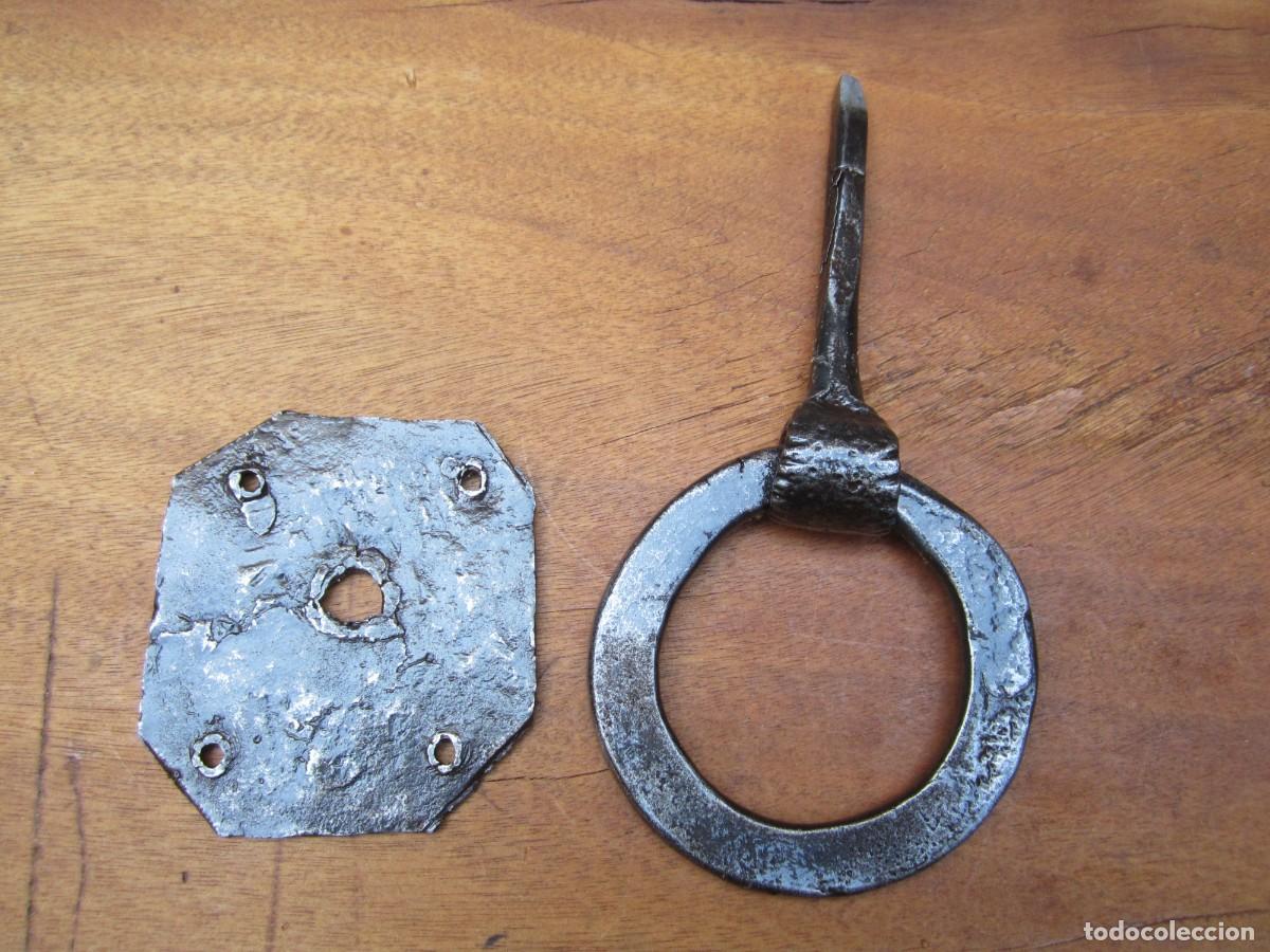 Antig&uuml;edades: Aldaba antigua forja con estrella 9 puntas. - Foto 7