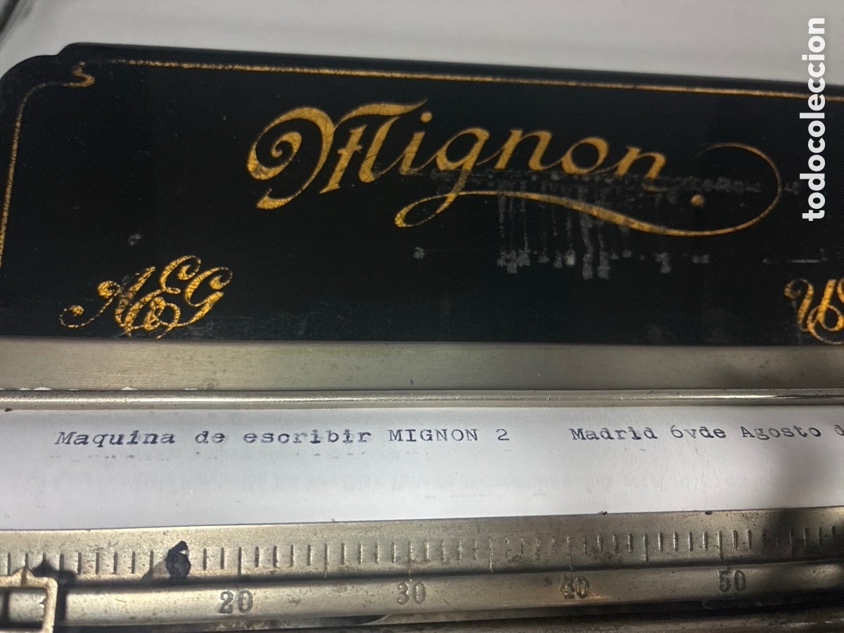 Antig&uuml;edades: M&aacute;quina de escribir Mignon modelo 2. - Foto 4