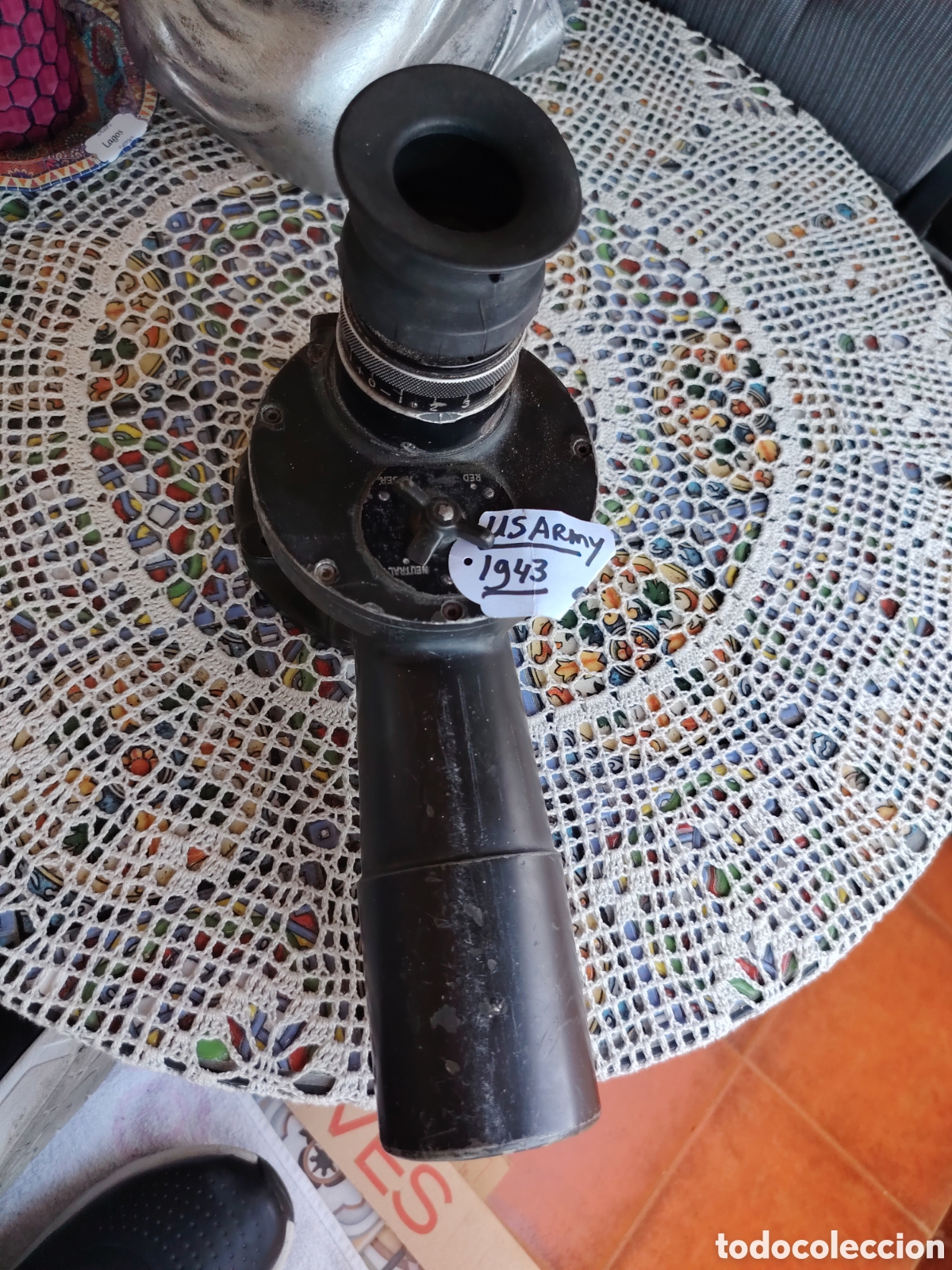 Antig&uuml;edades: TELESCOPIO DE CODO M-17 WW2 US ARMY 1943 - Foto 2