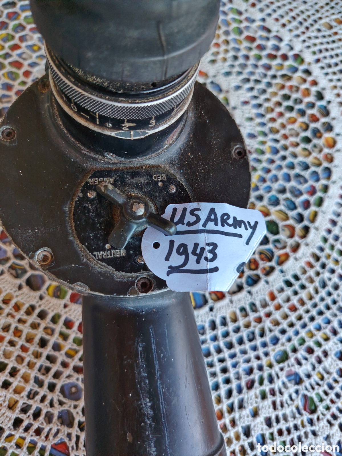 Antig&uuml;edades: TELESCOPIO DE CODO M-17 WW2 US ARMY 1943 - Foto 4