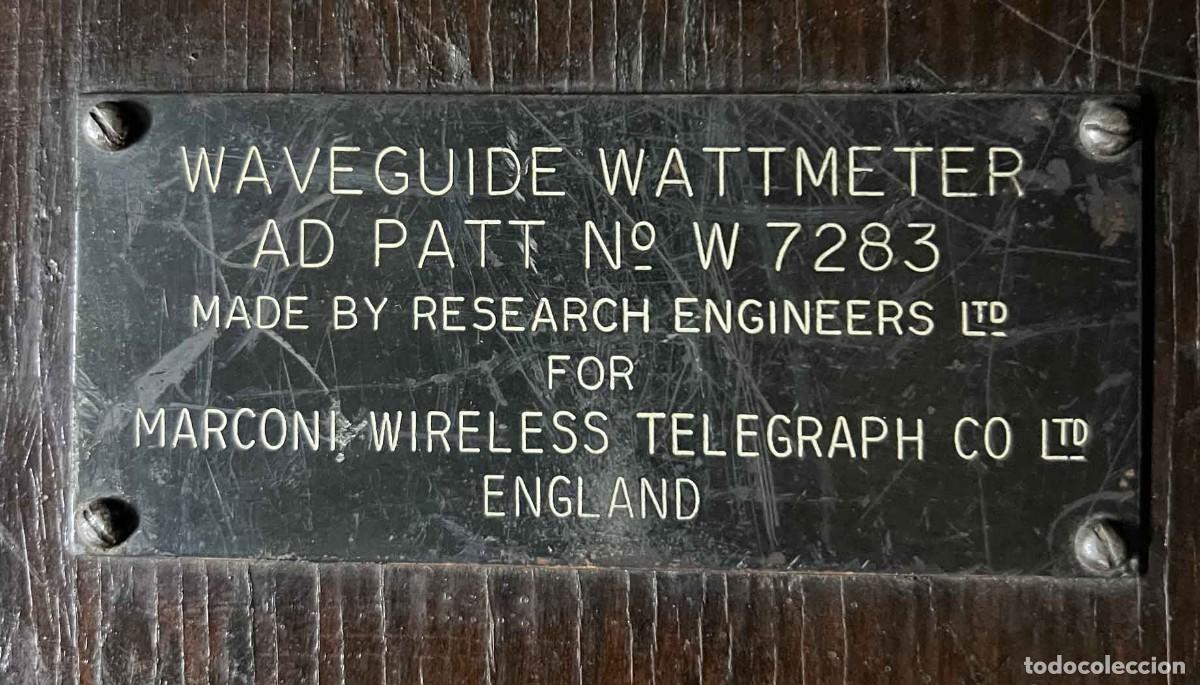 Antig&uuml;edades: Waveguide Watmeter - wireles Marconi Telegraph - Foto 8