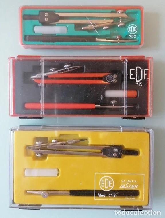 Antig&uuml;edades: lote de 3 comp&aacute;s marca Ede , nuevos
