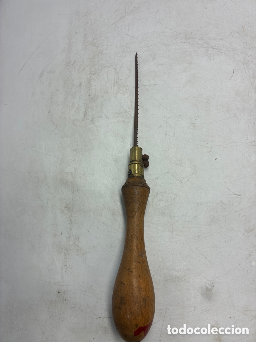 Antig&uuml;edades: Mango de sierra de hojas intercambiables antiguo. - Foto 2