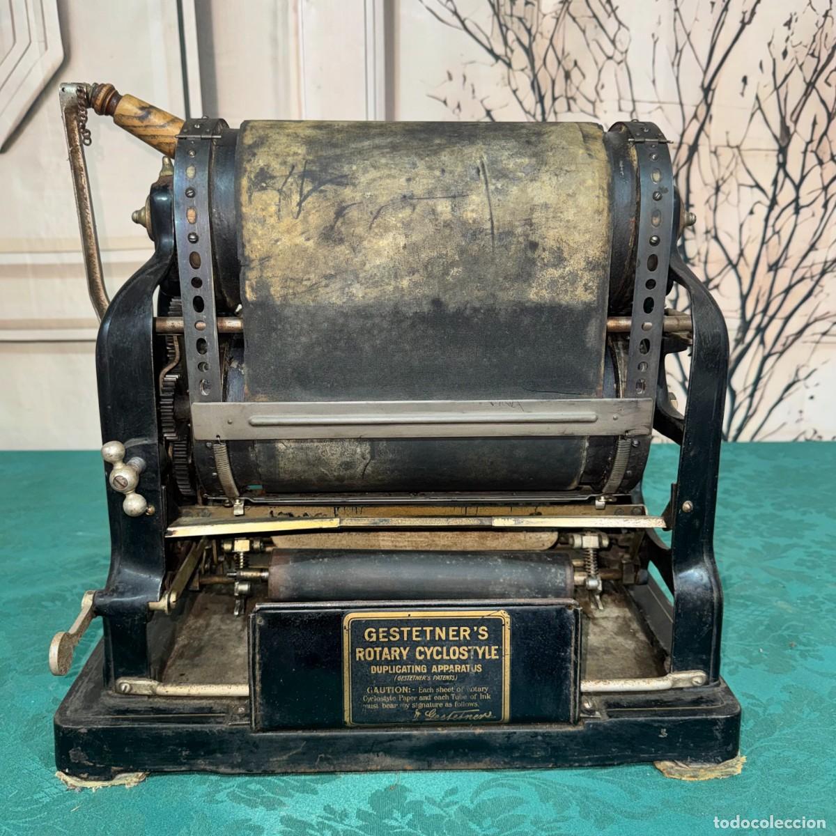 Antig&uuml;edades: M&aacute;quina Es Una Gestetner&rsquo;s Rotary Cyclostyle