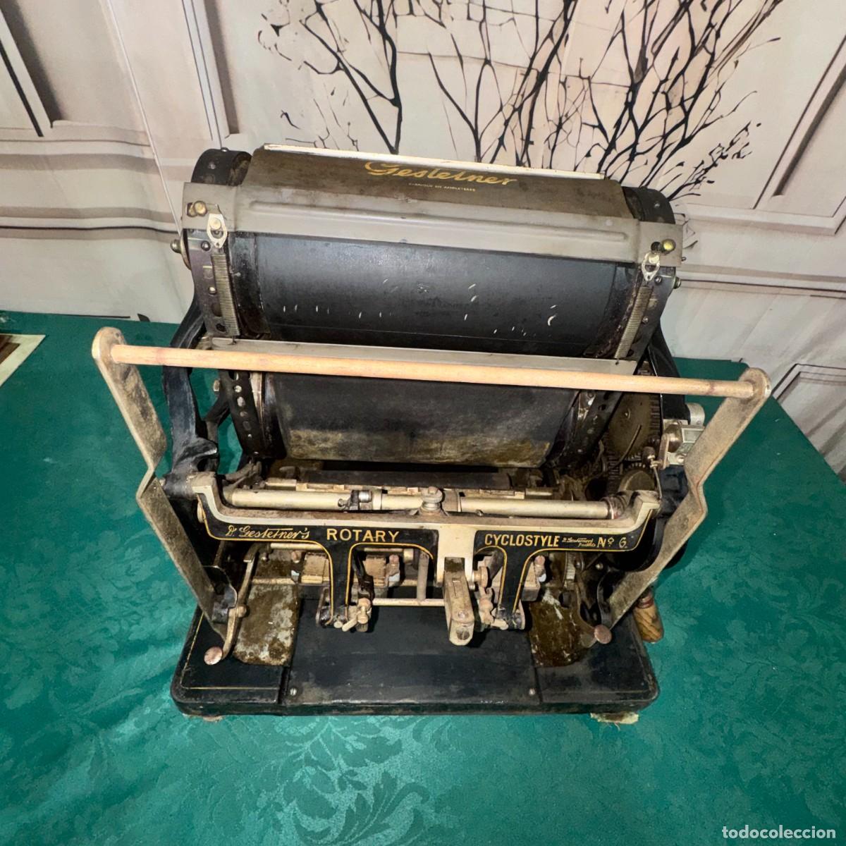 Antig&uuml;edades: M&aacute;quina Es Una Gestetner&rsquo;s Rotary Cyclostyle - Foto 3