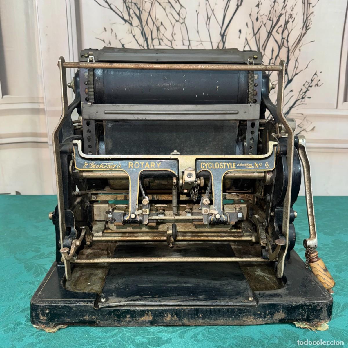 Antig&uuml;edades: M&aacute;quina Es Una Gestetner&rsquo;s Rotary Cyclostyle - Foto 9