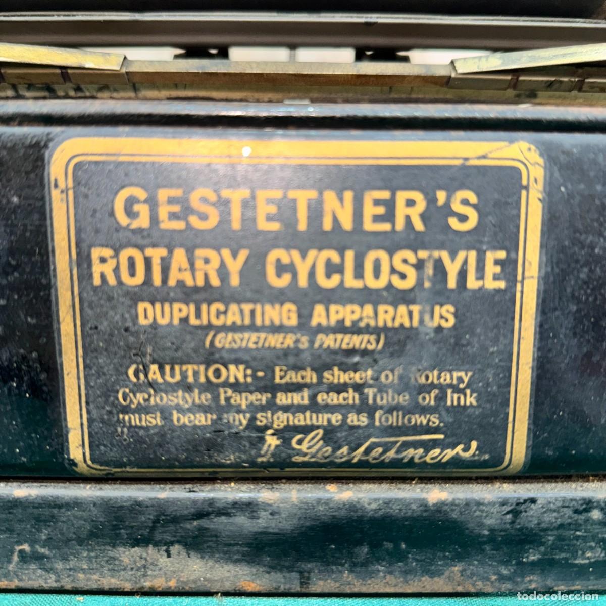 Antig&uuml;edades: M&aacute;quina Es Una Gestetner&rsquo;s Rotary Cyclostyle - Foto 10