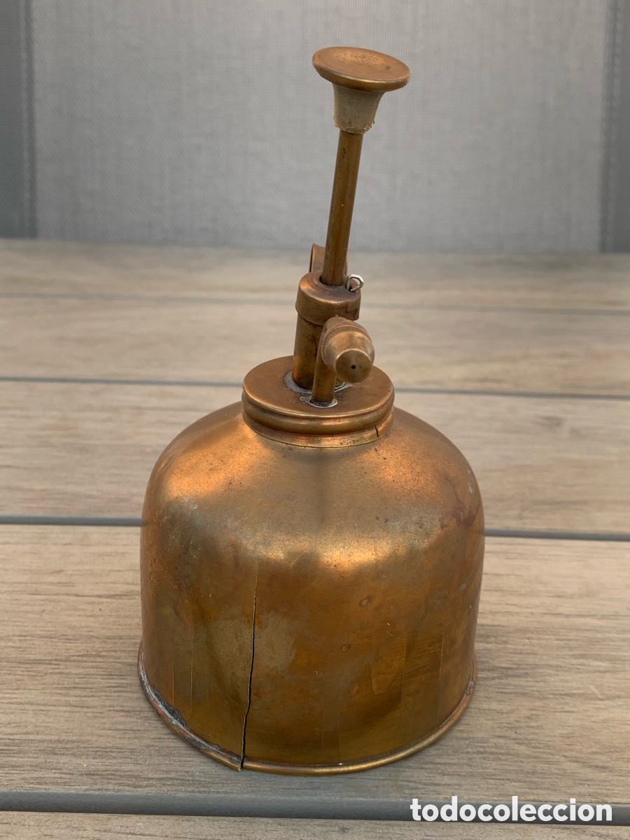 Antig&uuml;edades: ACEITERA INDUSTRIAL DE LATON VINTAGE - Foto 5