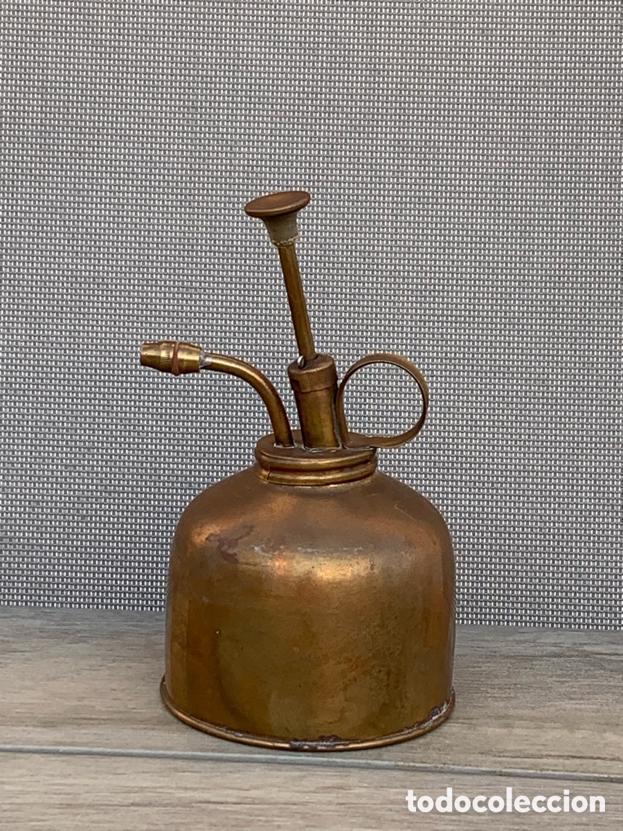 Antig&uuml;edades: ACEITERA INDUSTRIAL DE LATON VINTAGE - Foto 6
