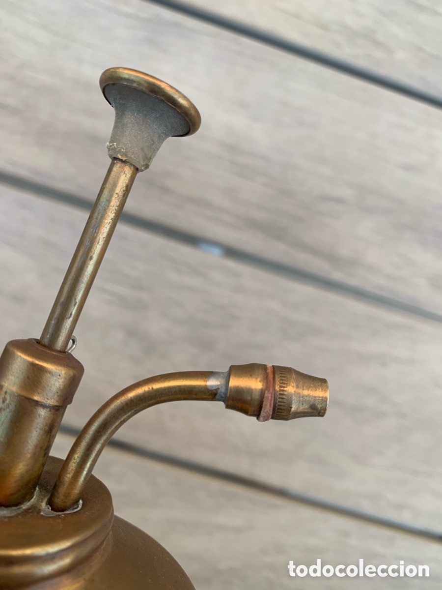 Antig&uuml;edades: ACEITERA INDUSTRIAL DE LATON VINTAGE - Foto 15