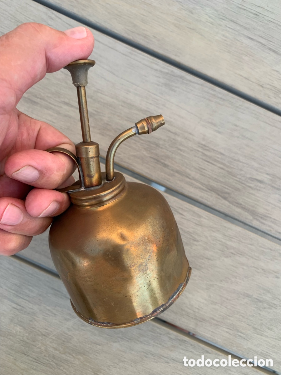 Antig&uuml;edades: ACEITERA INDUSTRIAL DE LATON VINTAGE - Foto 18