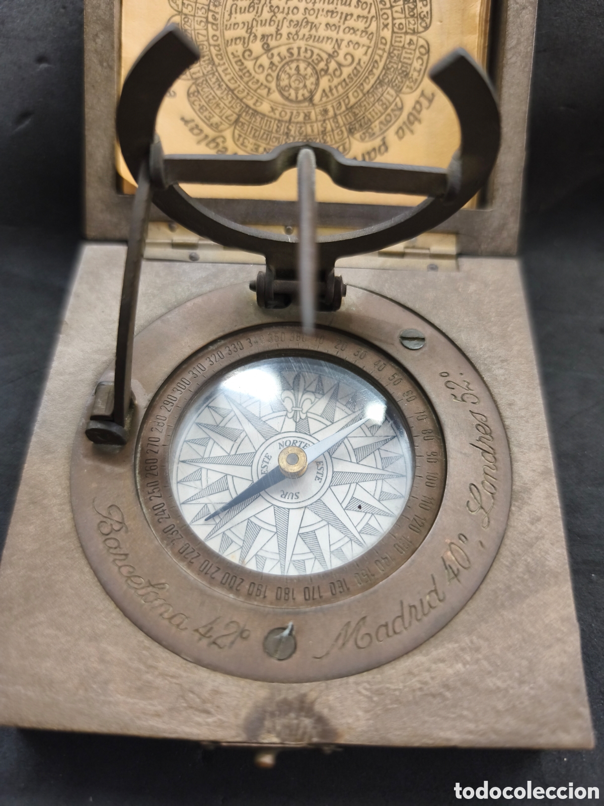 Antig&uuml;edades: BRUJULA, RELOJ DE SOL DE FALTRIQUERA - Foto 2