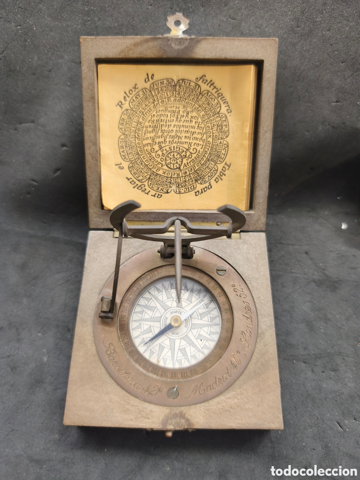 Antig&uuml;edades: BRUJULA, RELOJ DE SOL DE FALTRIQUERA