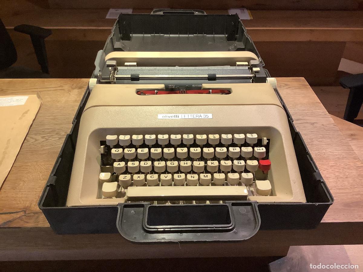 Antig&uuml;edades: Olivetti Lettera 35 con malet&iacute;n original