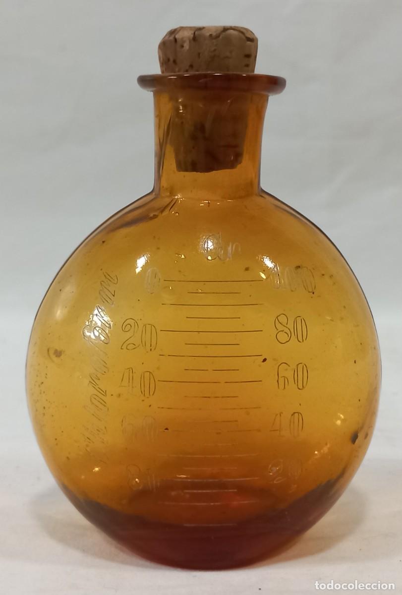 Antig&uuml;edades: DIFICIL FRASCO CUENTAGOTAS ANTIGUO PARA ANASTESIA , CLOROFORMO - S. XIX