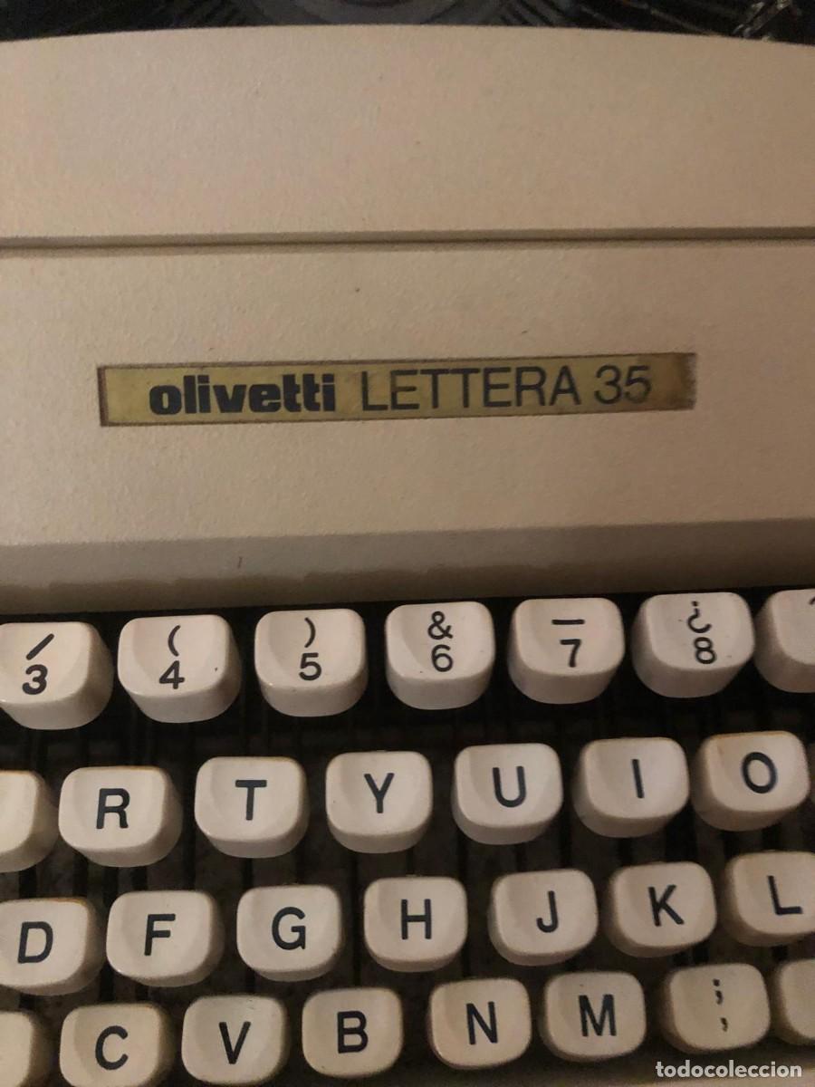 Antig&uuml;edades: M&aacute;quina de escribir Olivetti Lettera 35 con malet&iacute;n &ndash; Perfecto funcionamiento