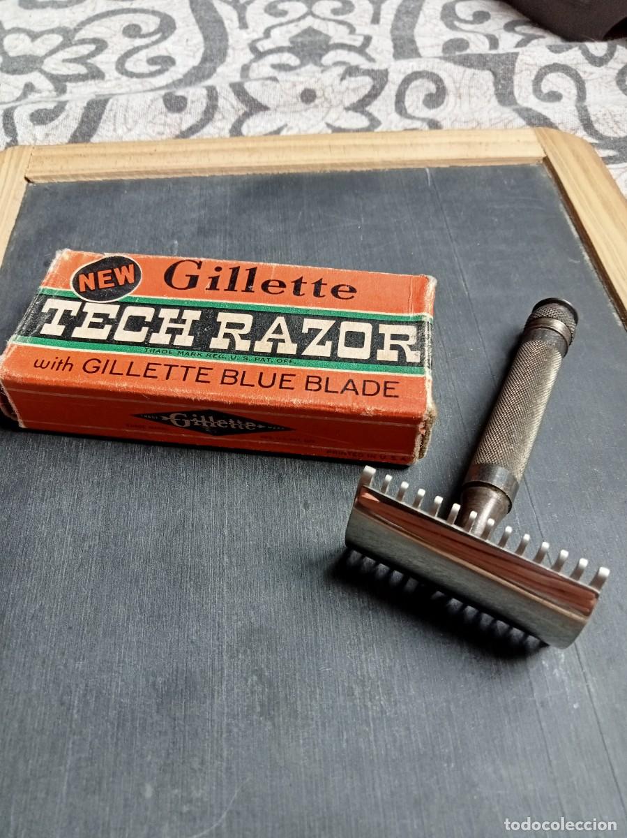 Antig&uuml;edades: ANTIGUA MAQUINILLA AFEITAR GILLETTE TECH RAZOR
