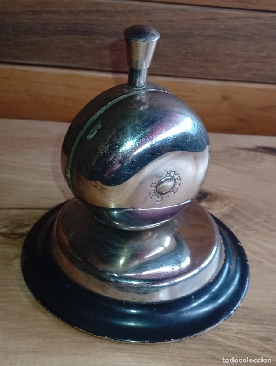 Antig&uuml;edades: SONORO TIMBRE SOBREMESA G.E.S. Eibar AVISADOR RECEPCI&Oacute;N HOTEL VINTAGE PULSADOR SUPERIOR