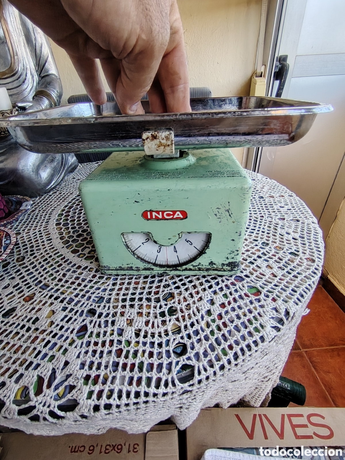 Antig&uuml;edades: ANTIGUA B&Aacute;SCULA DE COCINA MARCA INCA - Foto 4