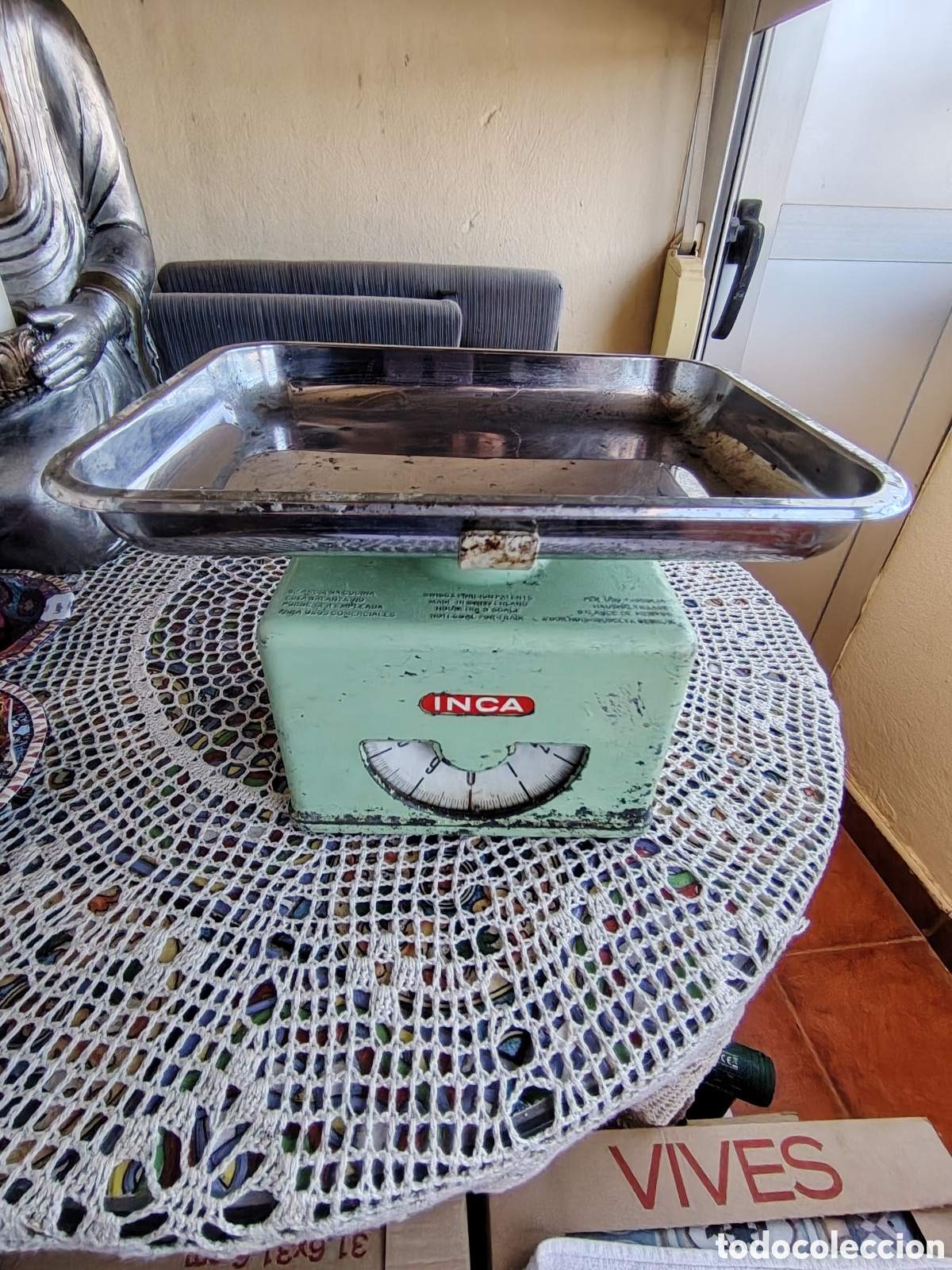 Antig&uuml;edades: ANTIGUA B&Aacute;SCULA DE COCINA MARCA INCA