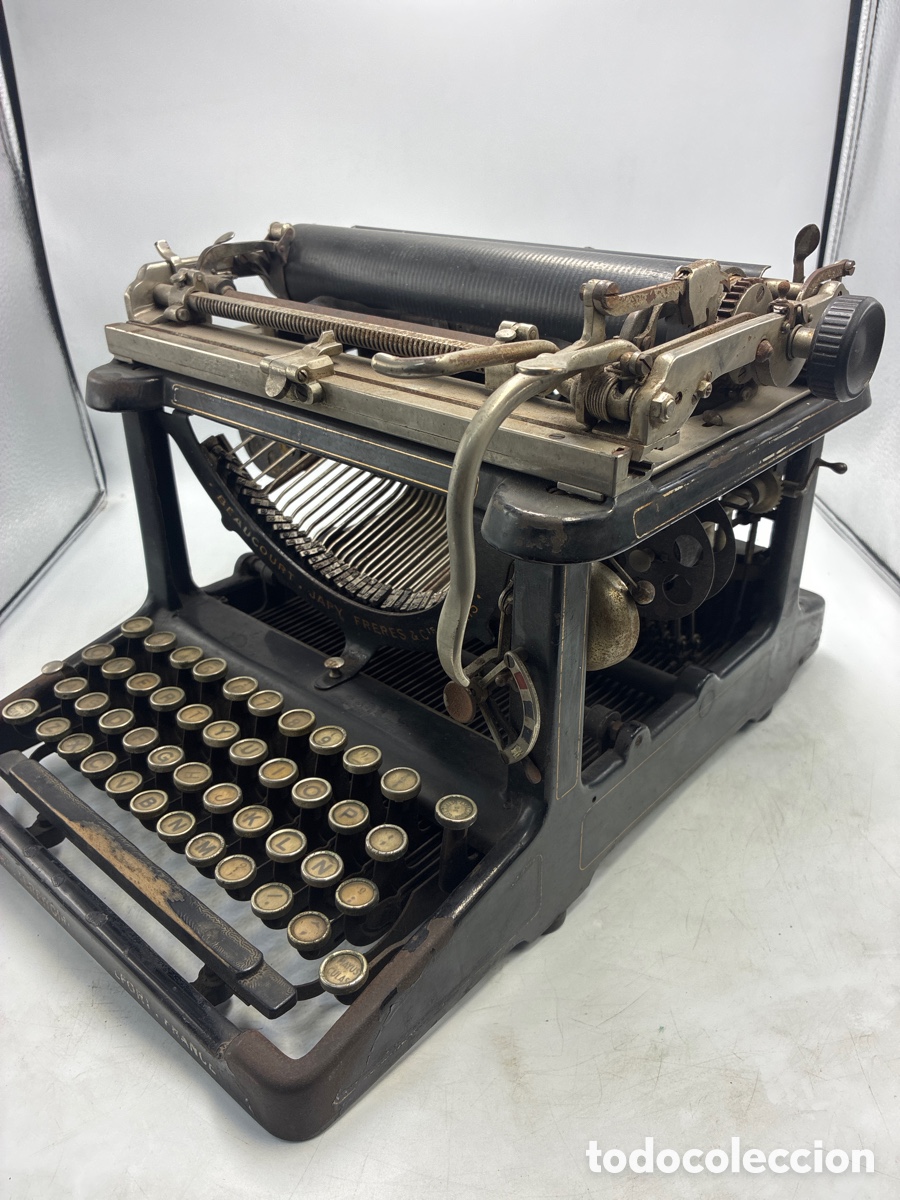 Antig&uuml;edades: M&aacute;quina de Escribir Japy modelo 3. - Foto 5