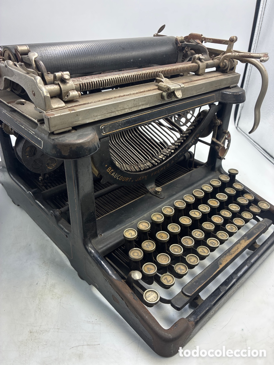 Antig&uuml;edades: M&aacute;quina de Escribir Japy modelo 3. - Foto 6