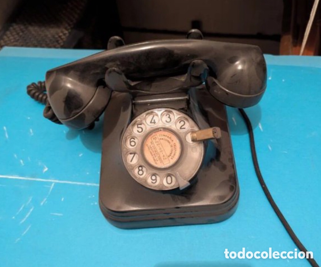 Tel&eacute;fonos: Tel&eacute;fono bakelita negro