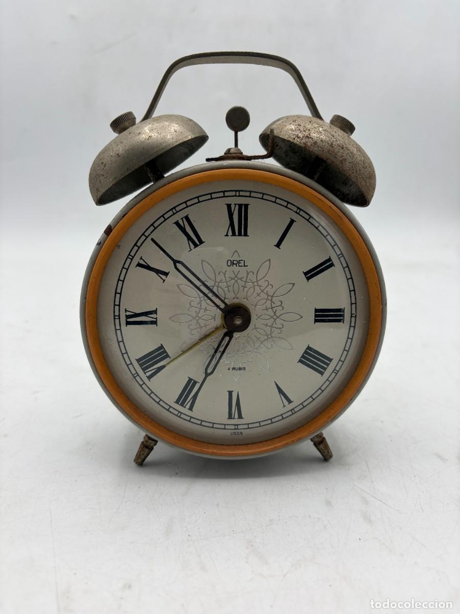 Antig&uuml;edades: RELOJ DESPERTADOR OREL. URSS. A&Ntilde;OS 70. MEC&Aacute;NICO. 4 RUB&Iacute;ES. NUMERACI&Oacute;N ROMANA.