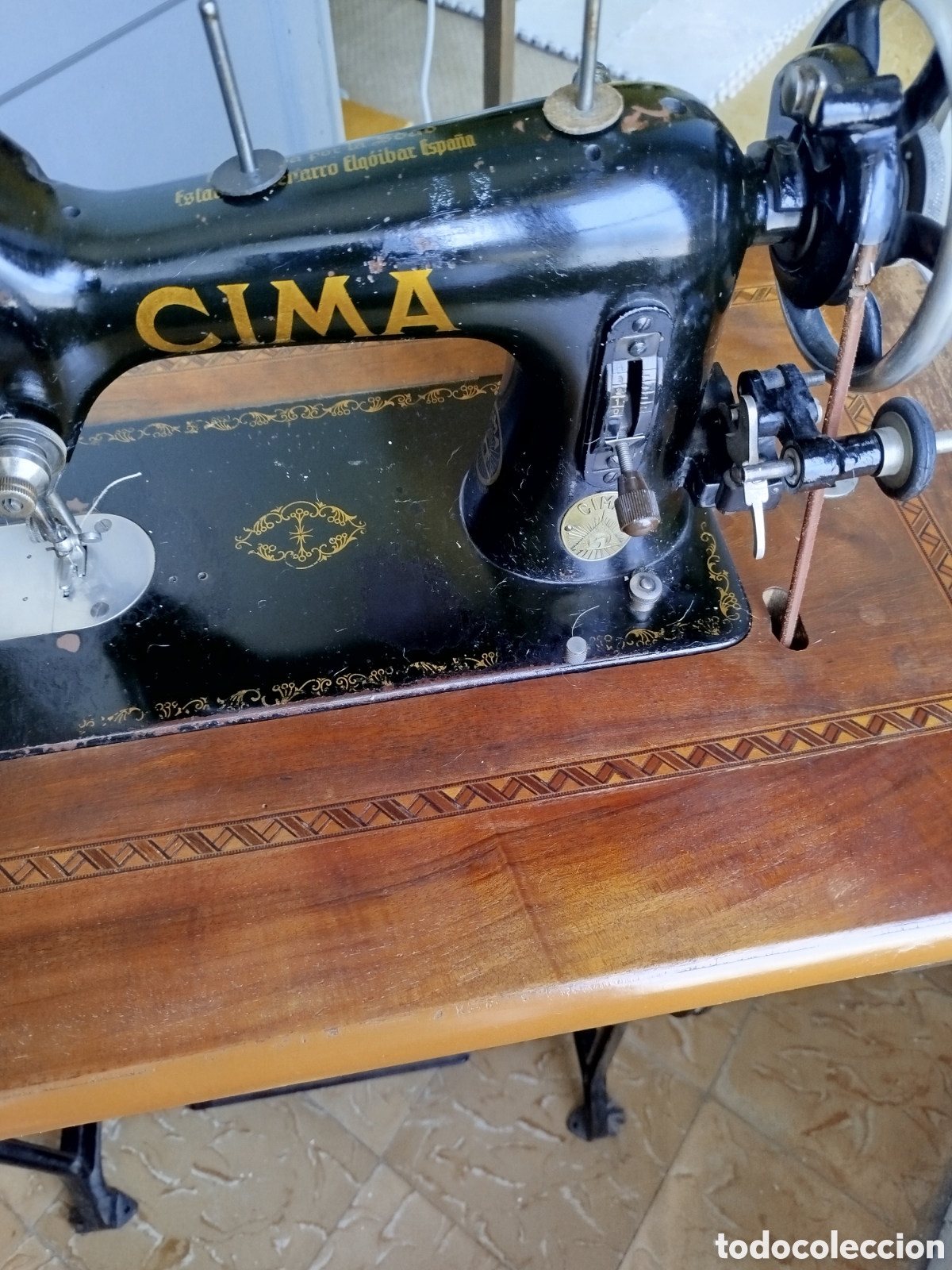 Antig&uuml;edades: M&aacute;quina de coser a pedal - Foto 10