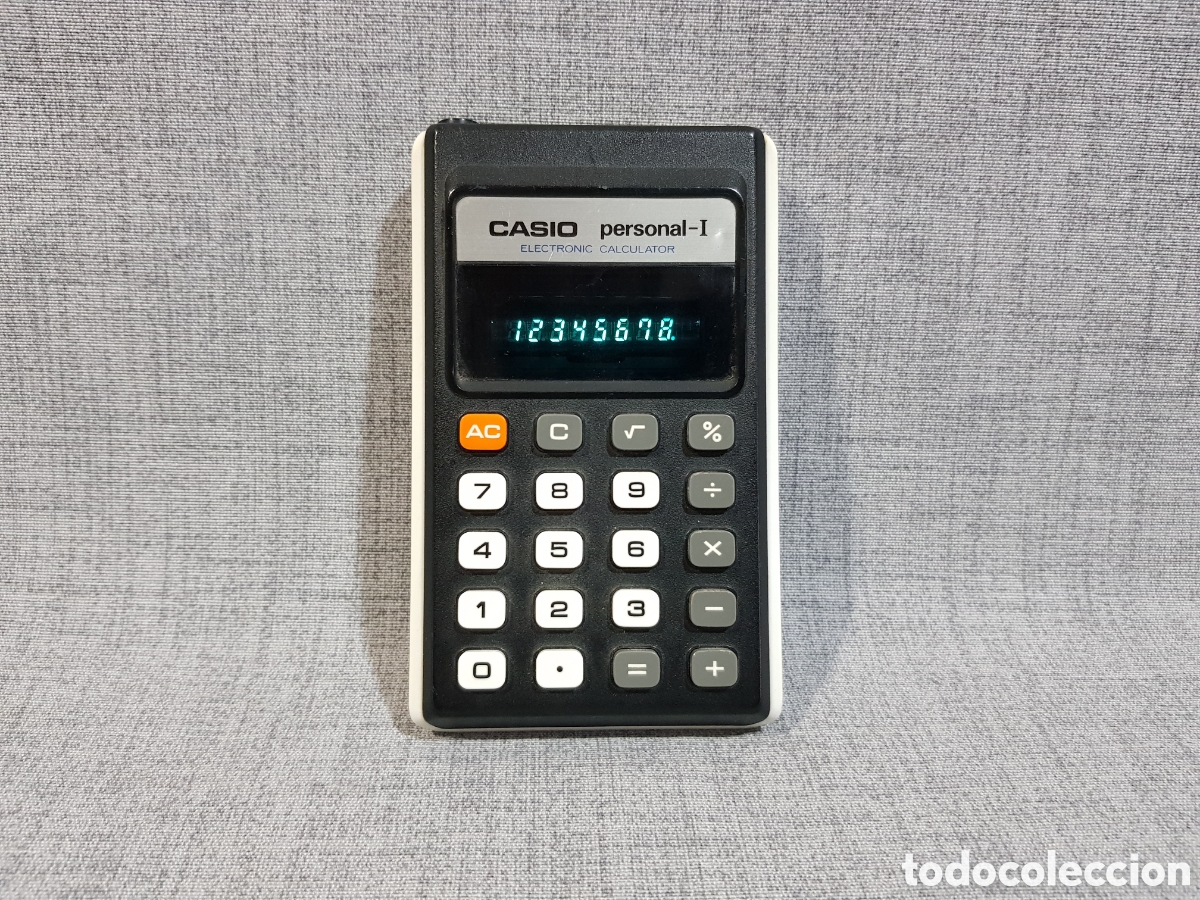 Antig&uuml;edades: CASIO PERSONAL-I ELECTRONIC CALCULATOR CALCULADORA A&Ntilde;OS 70 MADE IN JAPAN