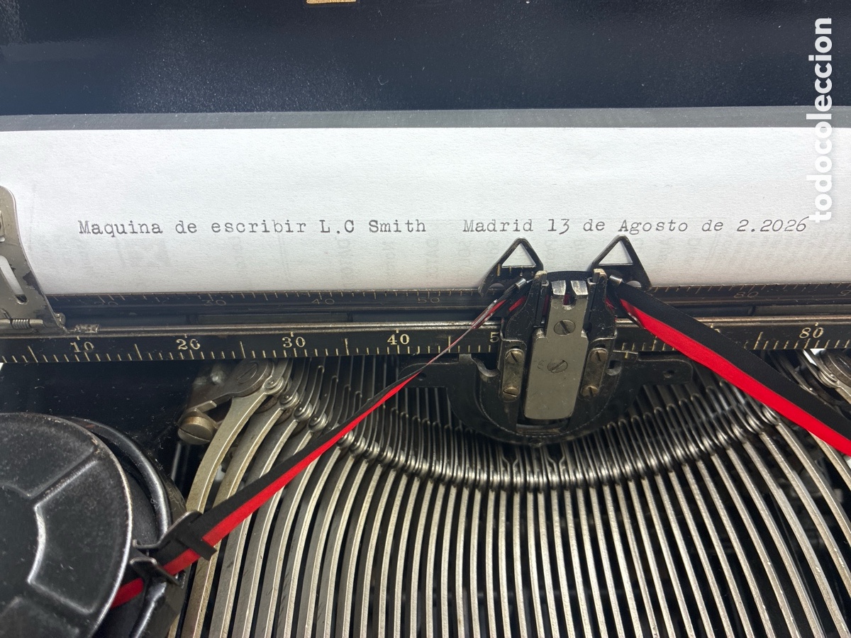 Antig&uuml;edades: M&aacute;quina de escribir LC Smith modelo 8. - Foto 3