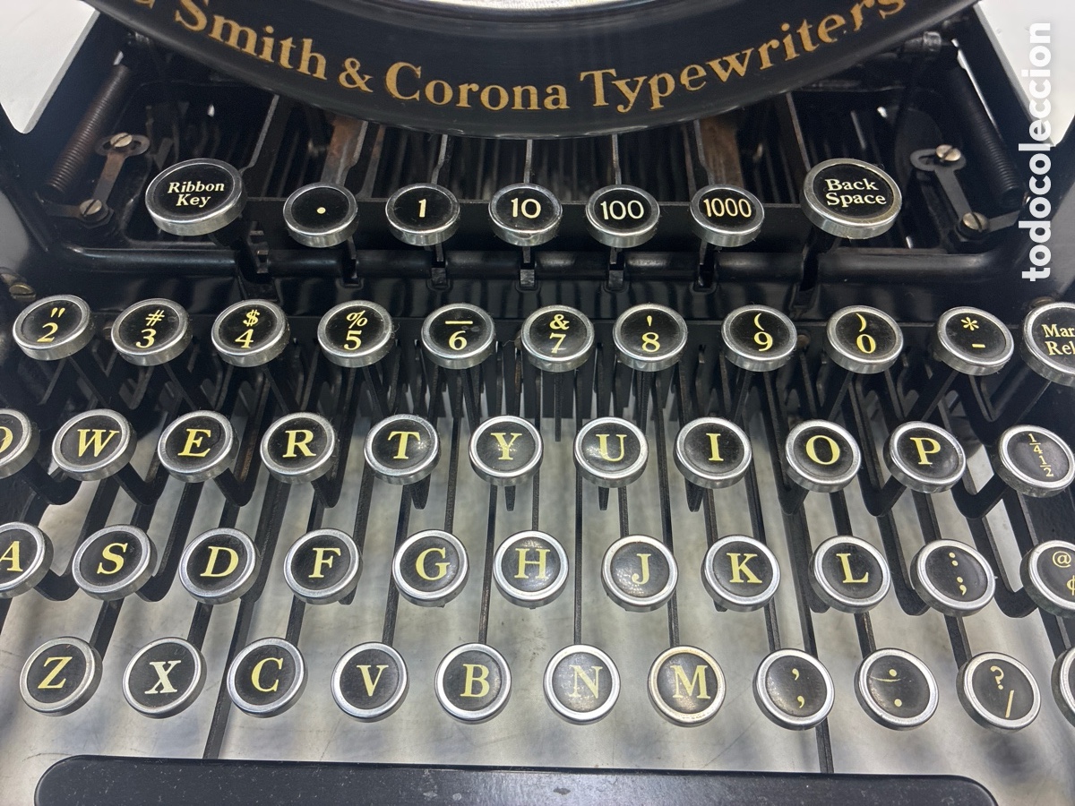Antig&uuml;edades: M&aacute;quina de escribir LC Smith modelo 8. - Foto 5