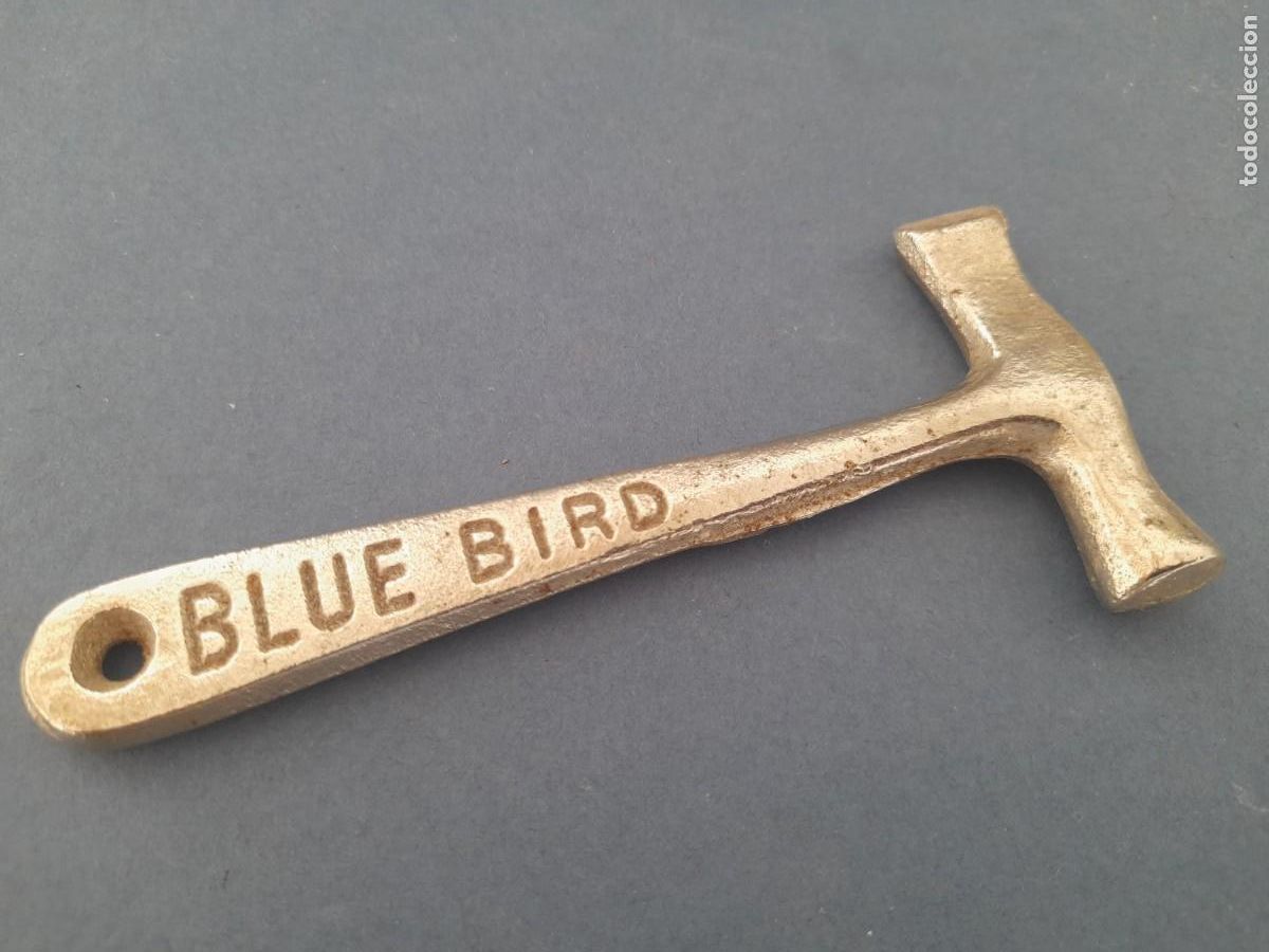 Antig&uuml;edades: peque&ntilde;o martillo ingles para caramelo, toffee blue bird , 11cm aprox