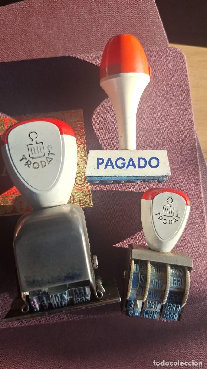 Antig&uuml;edades: Lote 3 Sellos Caucho o Tamp&oacute;n