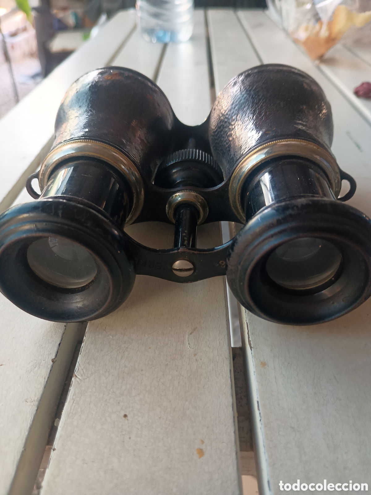 Antig&uuml;edades: Binoculares metal antiguo - Foto 6