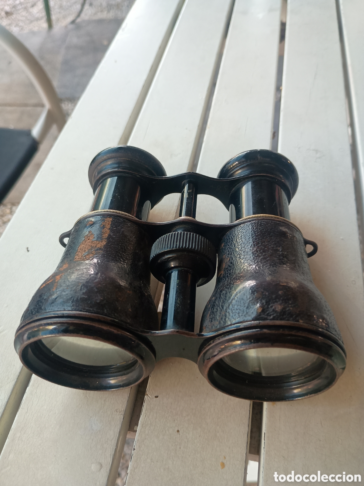Antig&uuml;edades: Binoculares metal antiguo