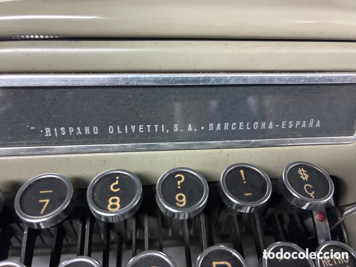 Antig&uuml;edades: Despiece de m&aacute;quina de escribir Hispano Olivetti Studio 46. - Foto 2