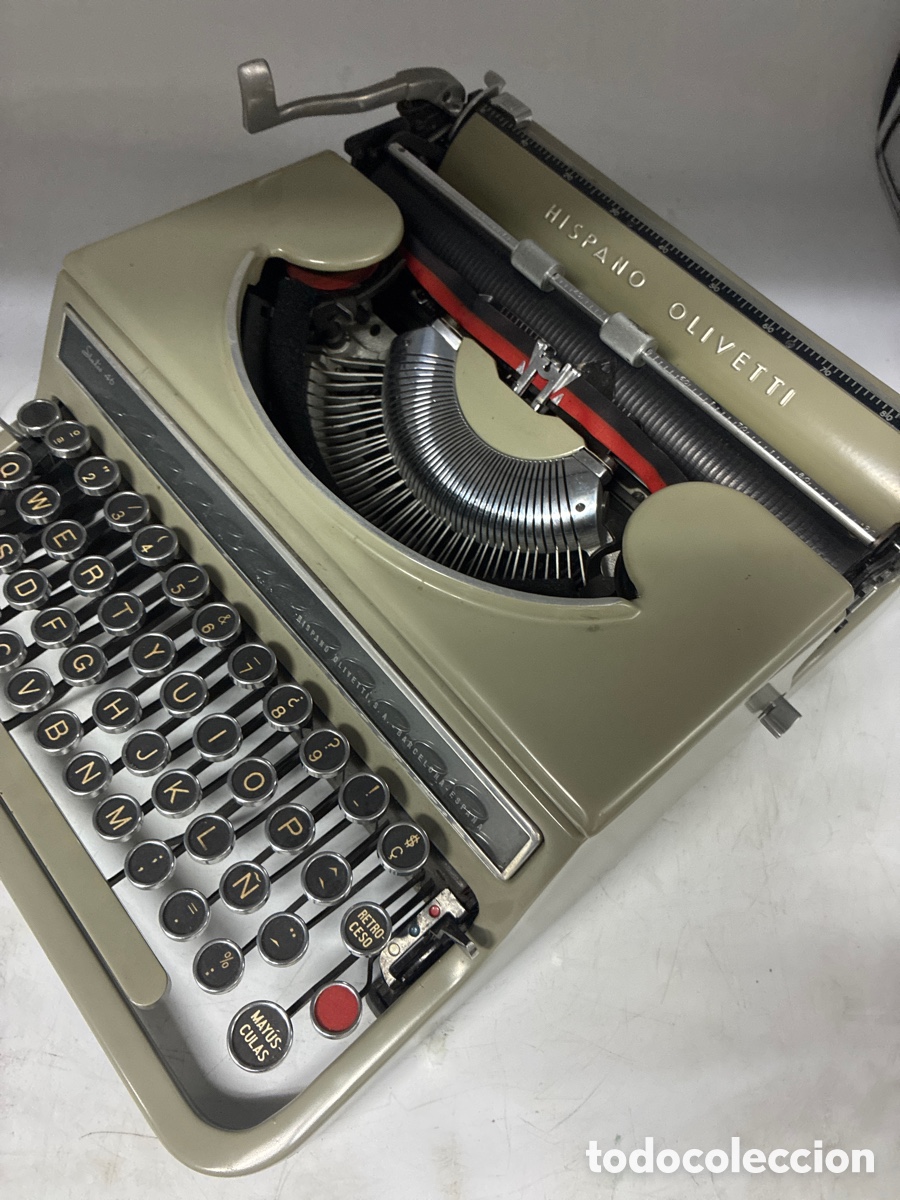 Antig&uuml;edades: Despiece de m&aacute;quina de escribir Hispano Olivetti Studio 46. - Foto 7