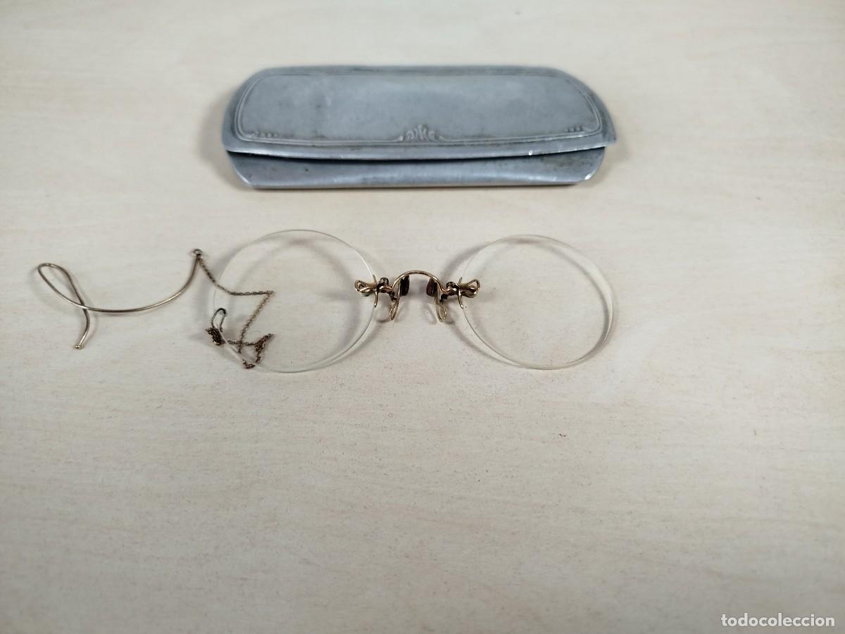 Antiquit&eacute;s: Anteojos cristal en su caja