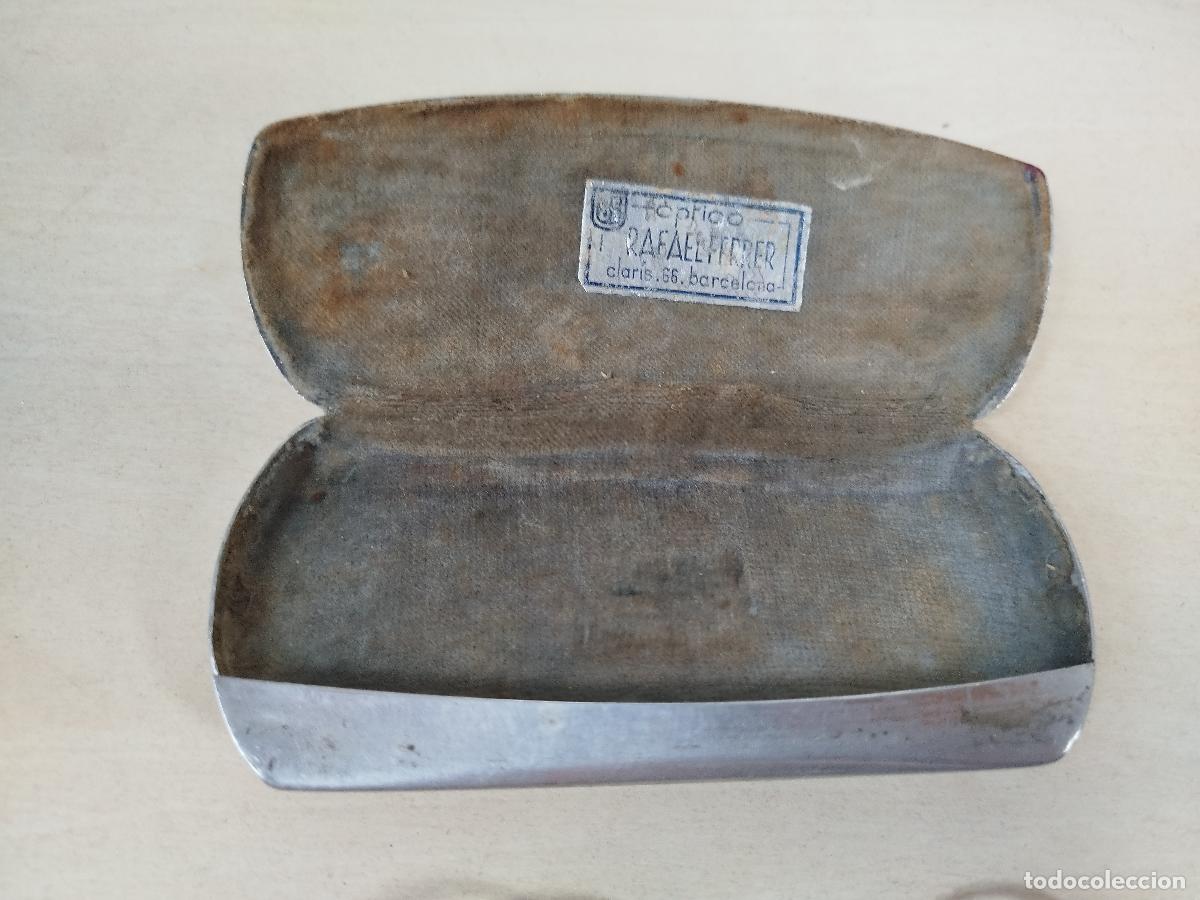 Antig&uuml;edades: Anteojos cristal en su caja - Foto 3