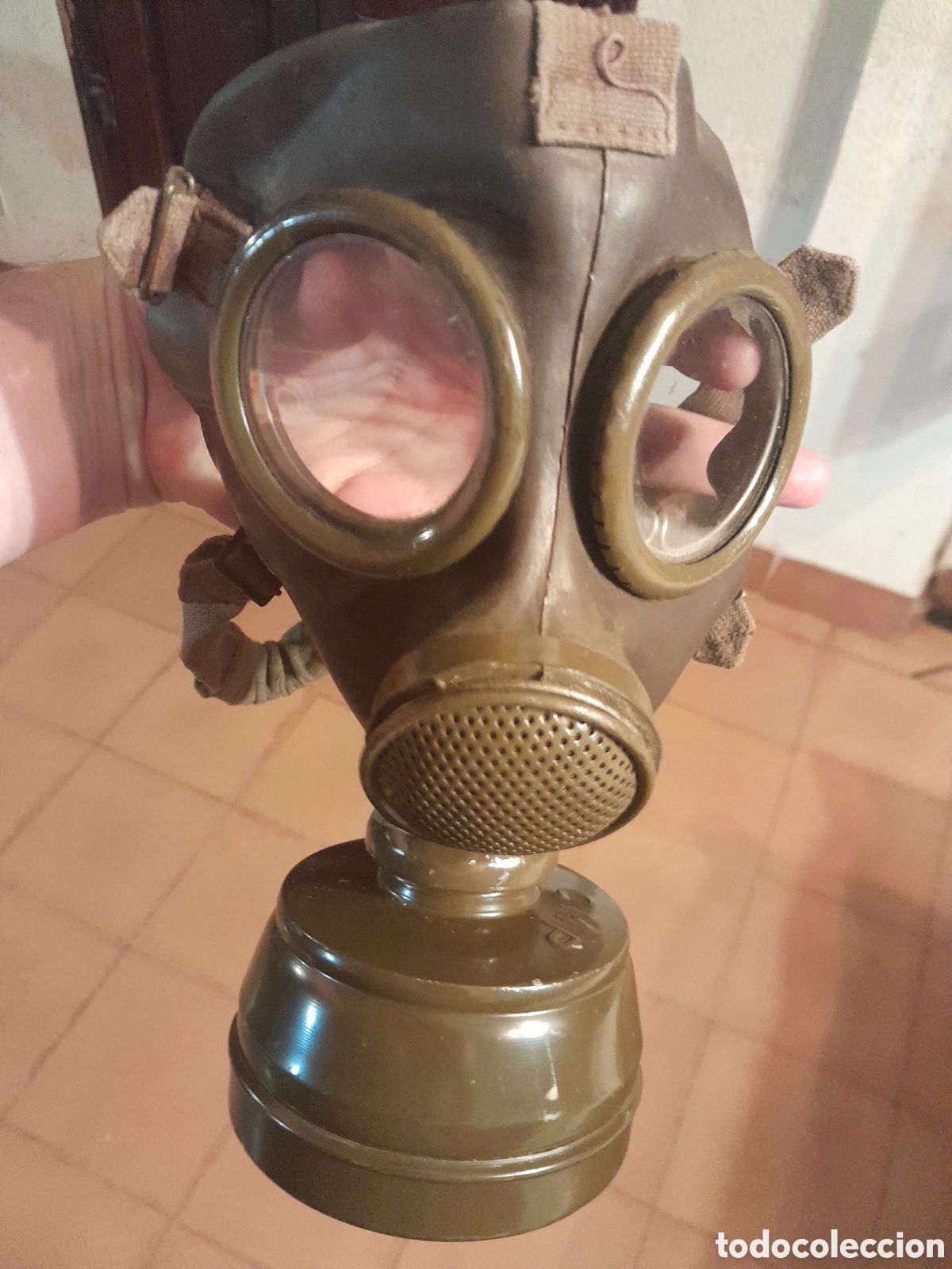 Antig&uuml;edades: Mascara de gas 2 guerra mundial italiana