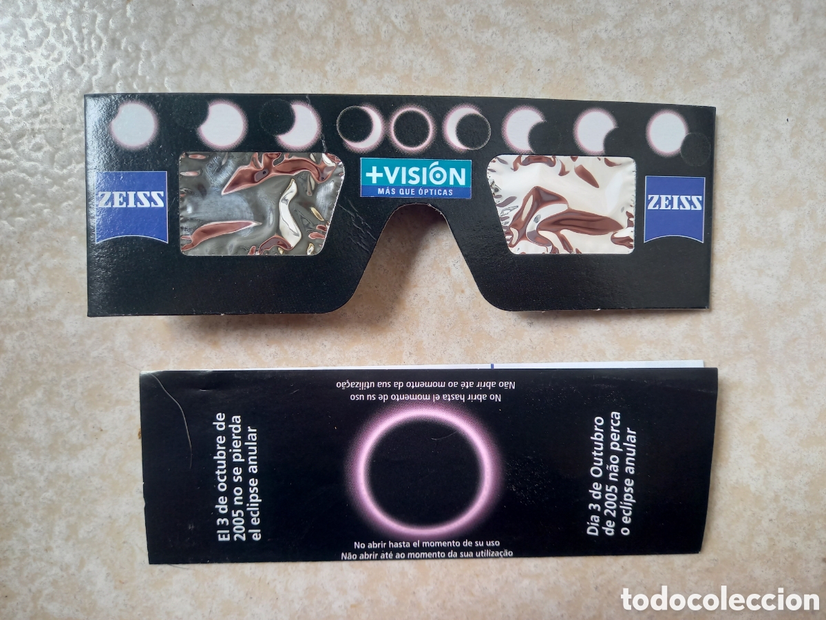 Antig&uuml;edades: GAFAS 2005 ECLIPSE ANULAR de 3/10/2005, ZEISS , +VISION opticas - Foto 8