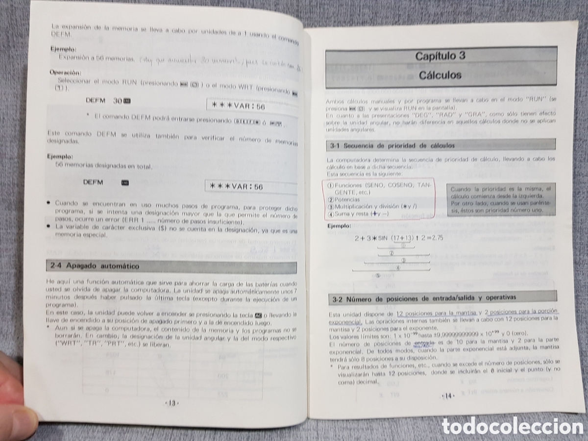 Antig&uuml;edades: CASIO PB-100 COMPUTADORA PERSONAL MANUAL DE INSTRUCCIONES - Foto 8