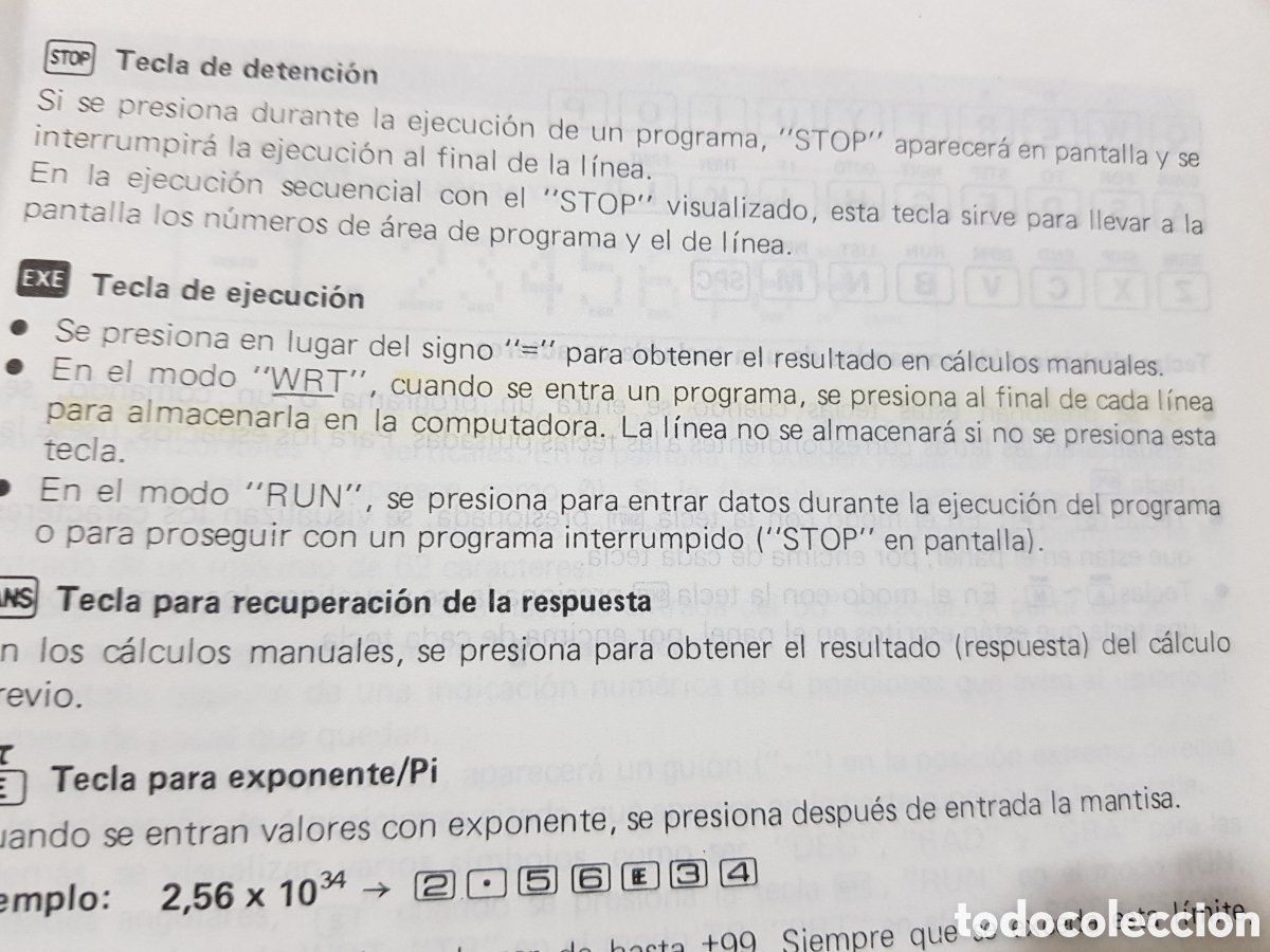 Antig&uuml;edades: CASIO PB-100 COMPUTADORA PERSONAL MANUAL DE INSTRUCCIONES - Foto 5