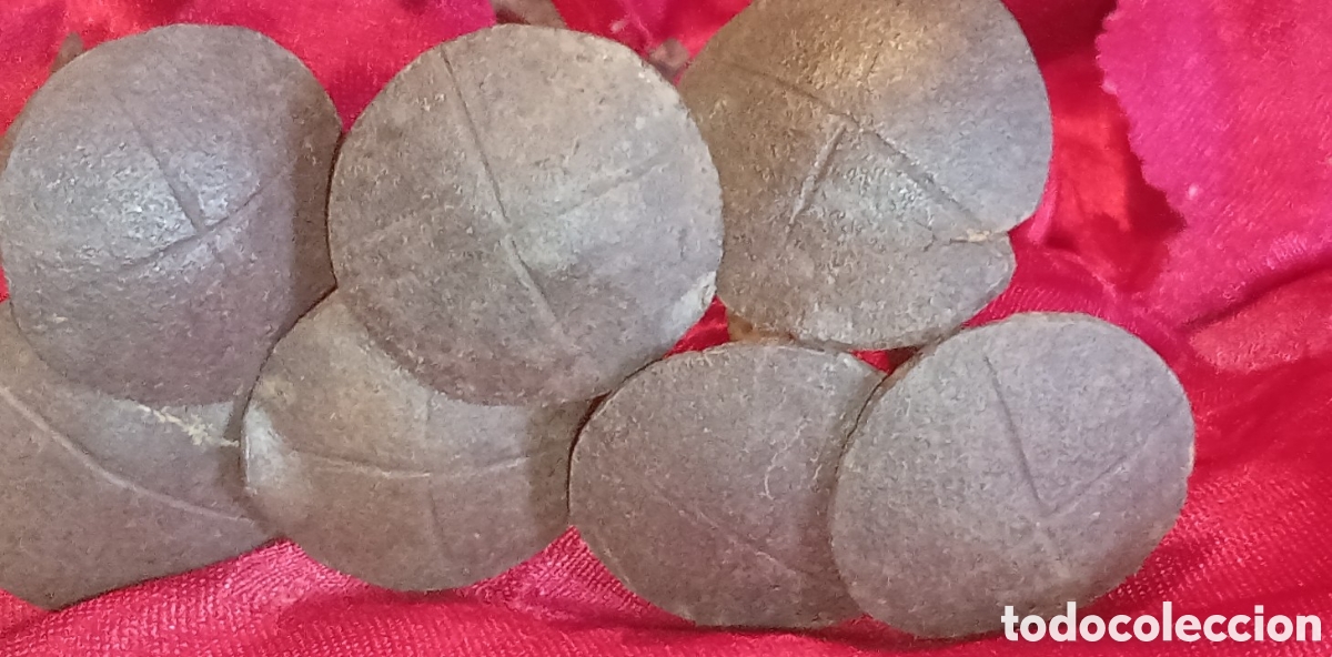 Antig&uuml;edades: Lote de 7 Clavos Antiguos de Forja con Cruz S.XVIII
