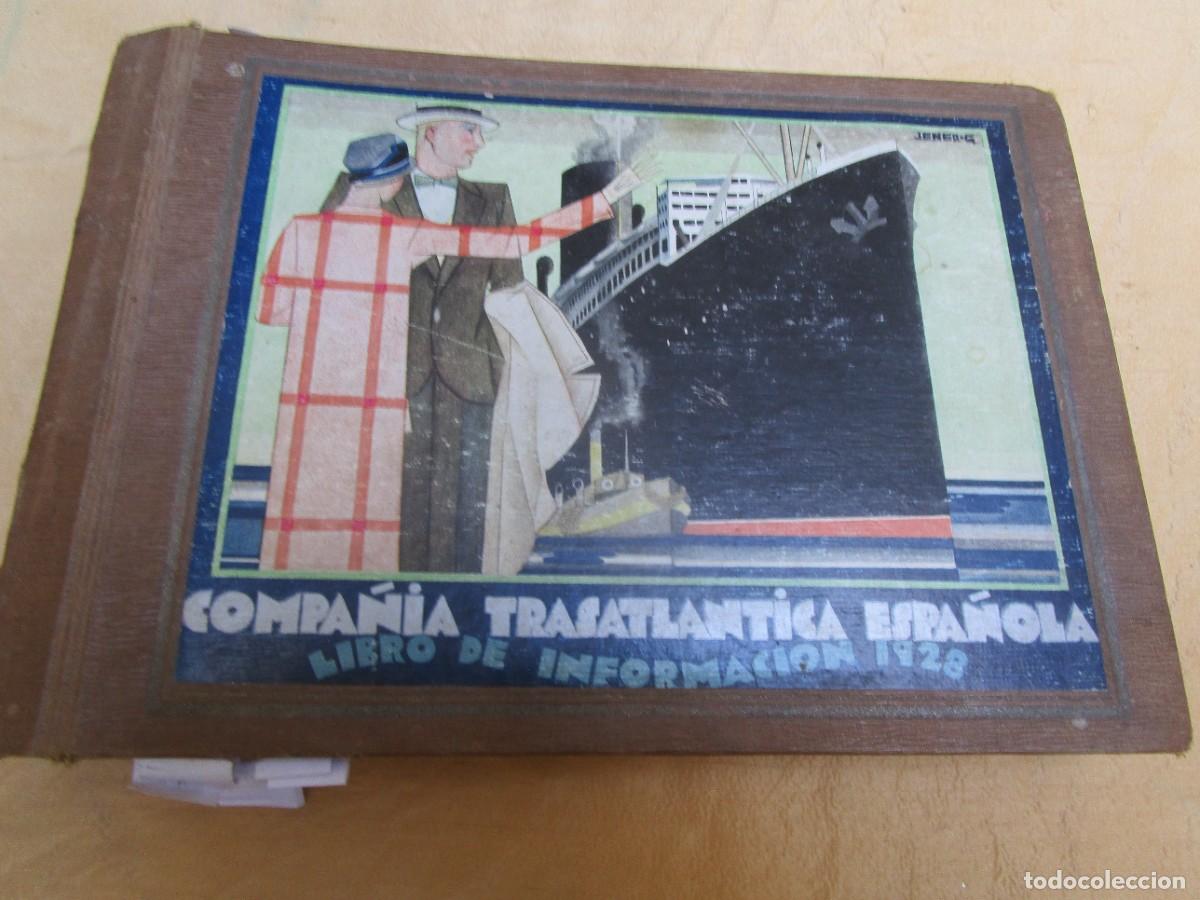 Antig&uuml;edades: Compa&ntilde;&iacute;a Trasatl&aacute;ntica Espa&ntilde;ola - Libro de informaci&oacute;n - 1928 - Filipinas - Manila y otras l&iacute;neas...