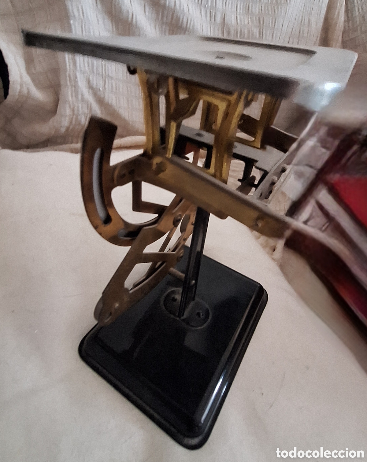 Antig&uuml;edades: Balanza antigua, b&aacute;scula pesacartas - Foto 5