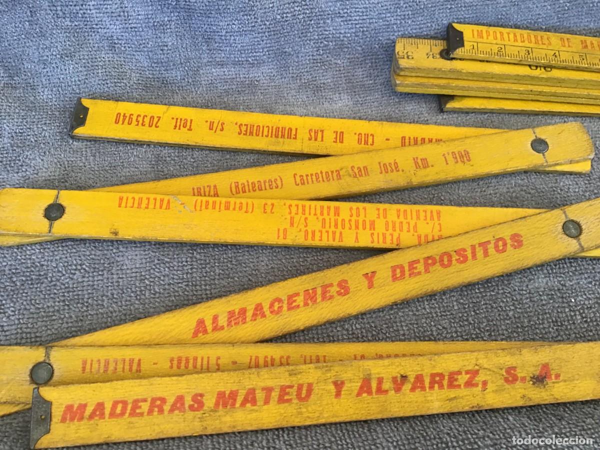 Antig&uuml;edades: DOS METROS DE CARPINTERO ANTIGUOS - Foto 4