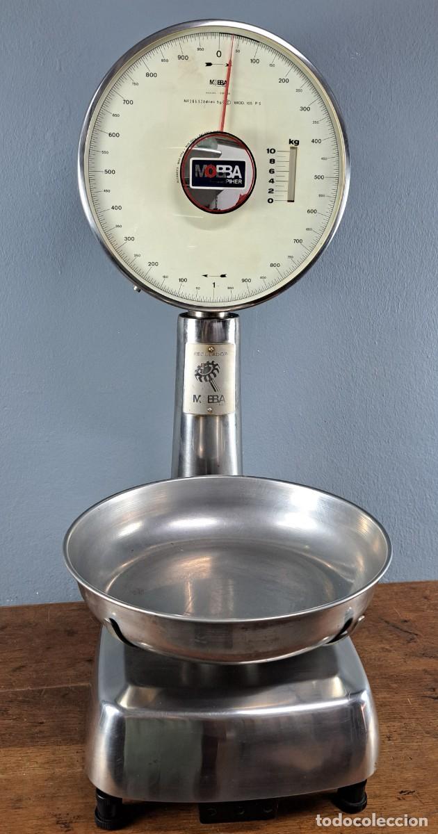 Antig&uuml;edades: Balanza mec&aacute;nica MOBBA, modelo 105 P5, fuerza 10 kg.