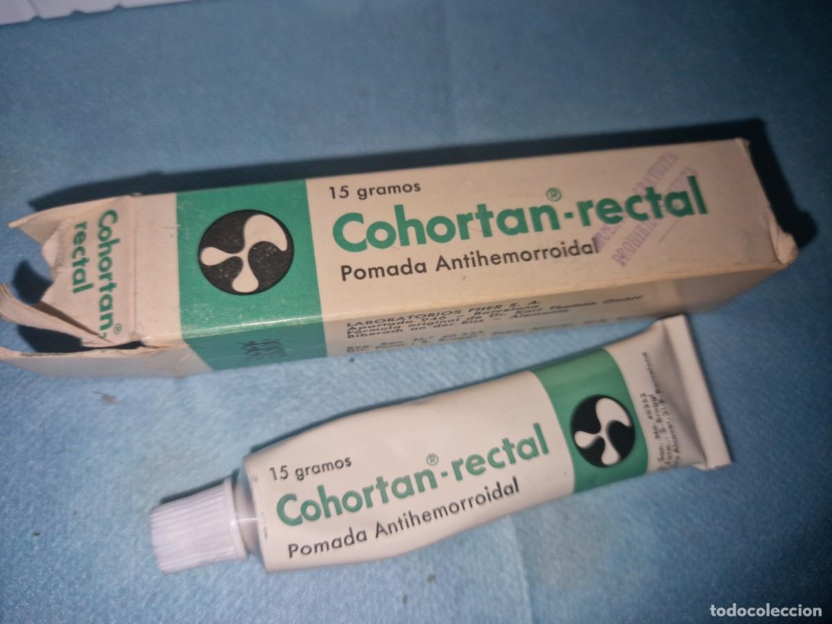 Antig&uuml;edades: ANTIGUA POMADA COHORTAN RECTAL, MEDICAMENTO DE FARMACIA